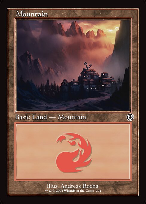 INR: Mountain (294) (Retro Frame) (Foil)