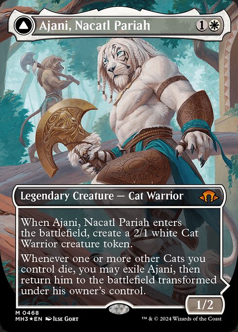 MH3: Ajani, Nacatl Pariah (Borderless) (Textured Foil)