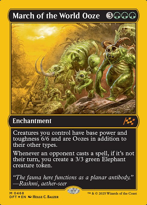 DFT: March of the World Ooze (First-Place Foil)