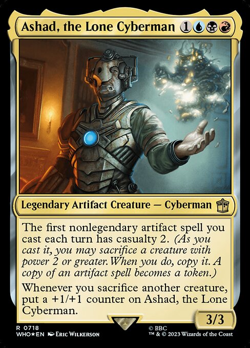WHO: Ashad, the Lone Cyberman (Surge Foil)