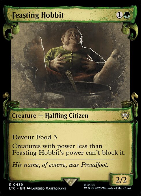 LTC: Feasting Hobbit (Showcase Scrolls) (Foil)