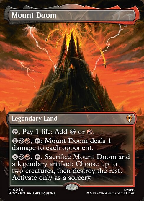 HOC: Mount Doom (Borderless) (Foil)
