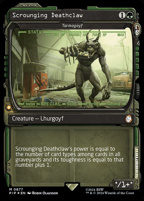 PIP: Scrounging Deathclaw - Tarmogoyf (Showcase) (Surge Foil)