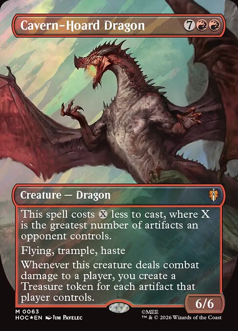 HOC: Cavern-Hoard Dragon (Borderless) (Surge Foil)