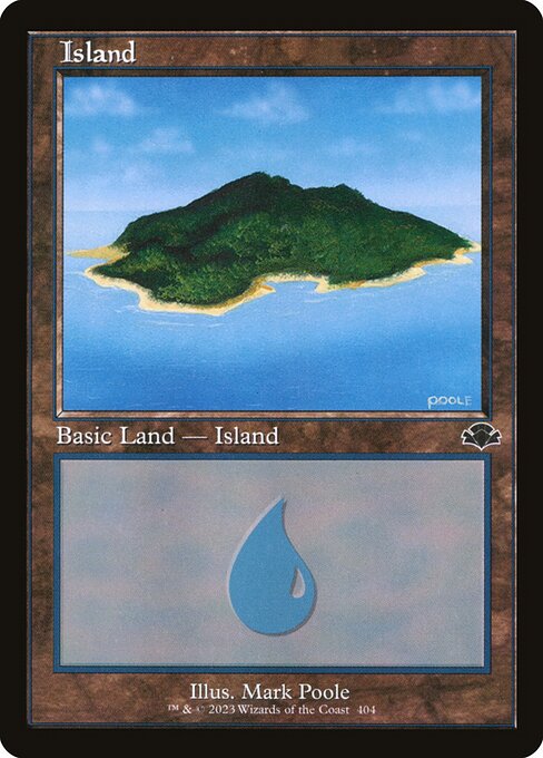 DMR: Island (404) (Retro Frame) (Foil)