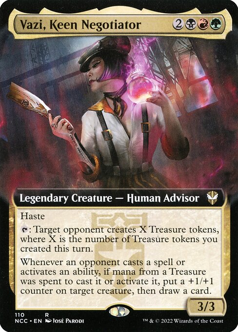 NCC: Vazi, Keen Negotiator (Extended Art) (Foil)