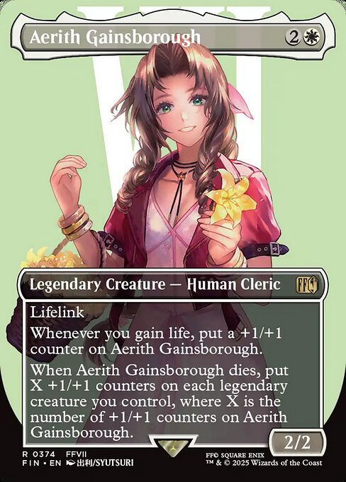 FIN: Aerith Gainsborough (Borderless) (Foil)