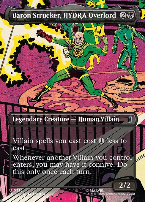 MSH: Baron Strucker, HYDRA Overlord (Borderless) (0315) (Foil)