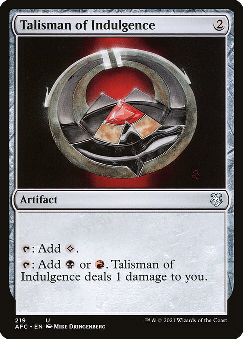 AFC: Talisman of Indulgence