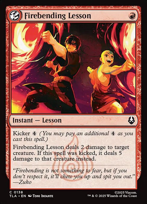 TLA: Firebending Lesson (Foil)