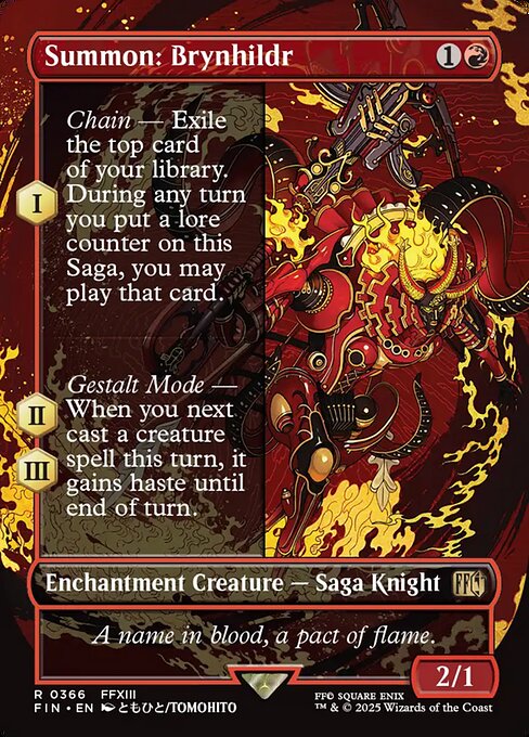 FIN: Summon: Brynhildr (Borderless) (Foil)