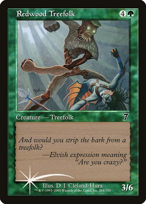 7ED: Redwood Treefolk (Foil)