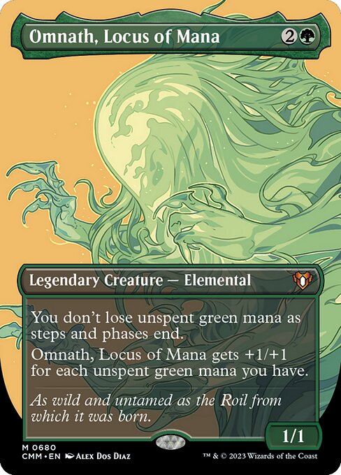 CMM: Omnath, Locus of Mana (Borderless) (Foil)