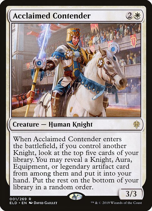 ELD: Acclaimed Contender (Foil)