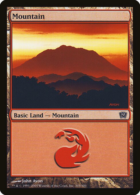 9ED: Mountain (345) (Foil)