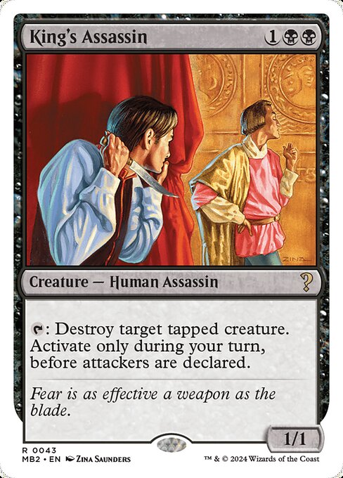 MB2: King's Assassin (White Border)