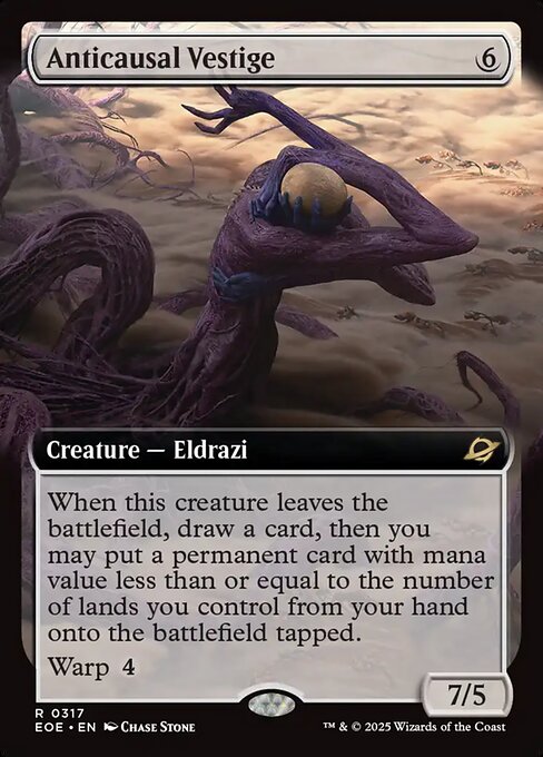 EOE: Anticausal Vestige (Extended Art) (Foil)