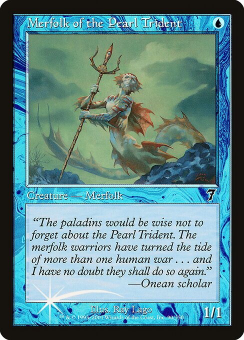 7ED: Merfolk of the Pearl Trident (Foil)