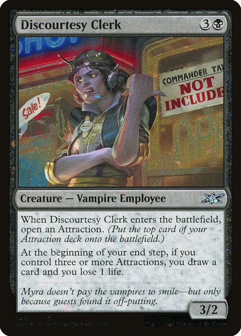 UNF: Discourtesy Clerk (Galaxy Foil)
