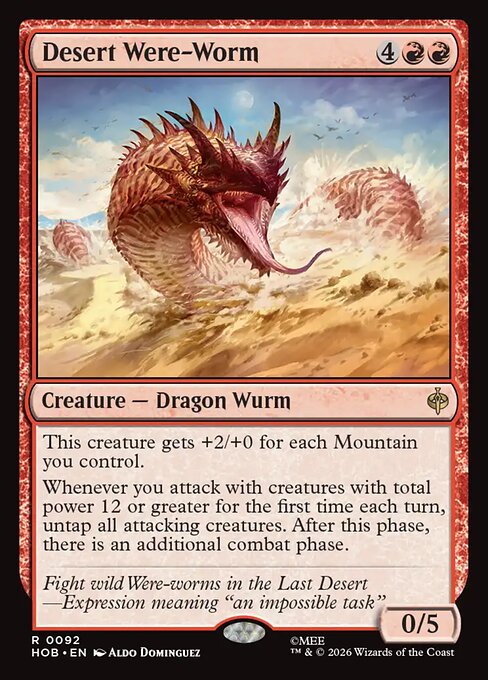 HOB: Desert Were-Worm (Foil)