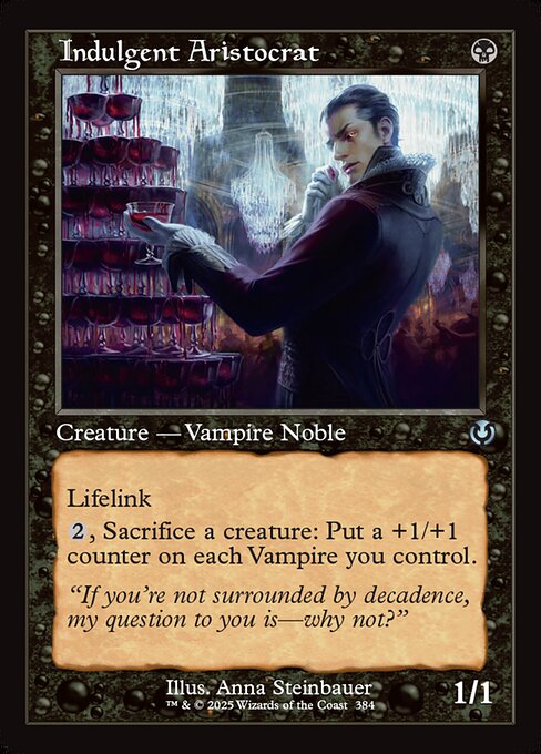 INR: Indulgent Aristocrat (Retro Frame) (Foil)