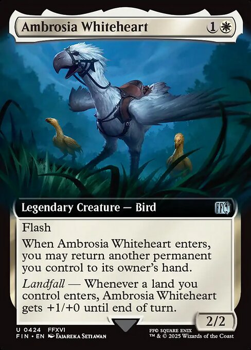 FIN: Ambrosia Whiteheart (Extended Art) (Foil)