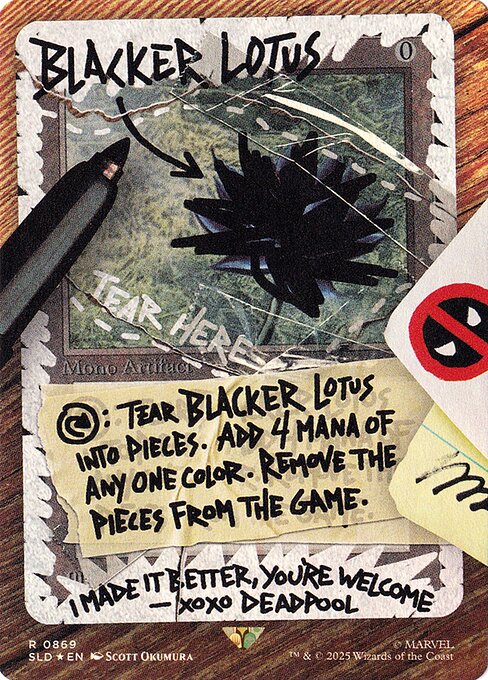 SLD: Blacker Lotus (Rainbow Foil)