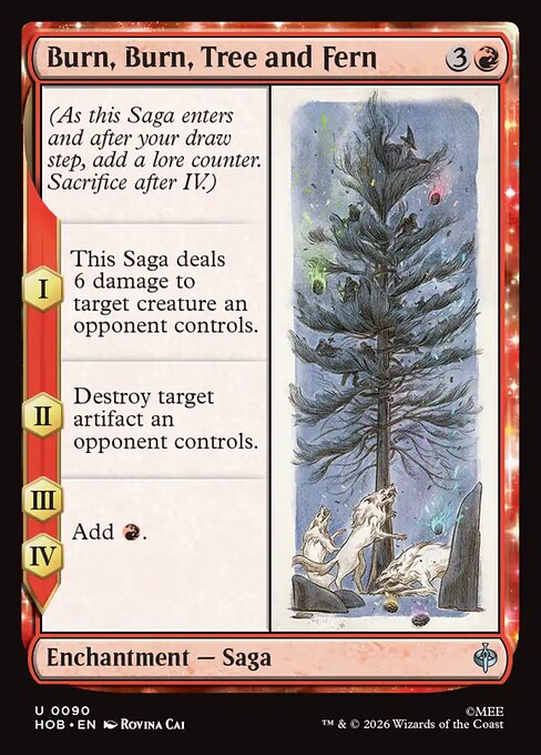 HOB: Burn, Burn, Tree and Fern