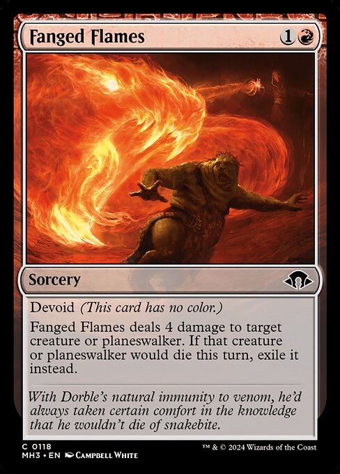 MH3: Fanged Flames (Foil)