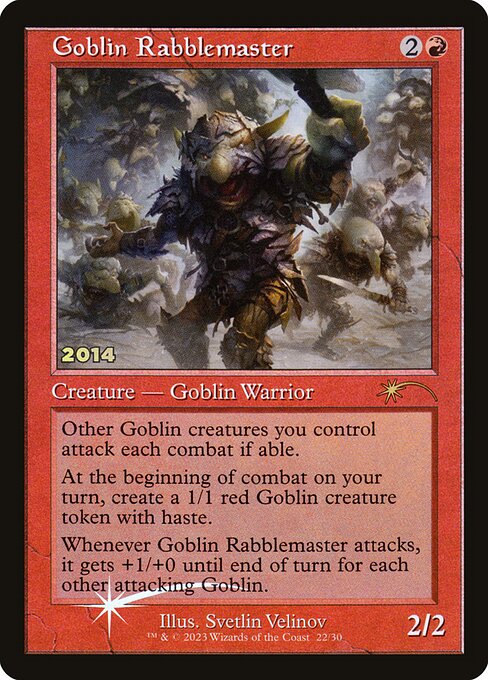 P30A: Goblin Rabblemaster (Foil)