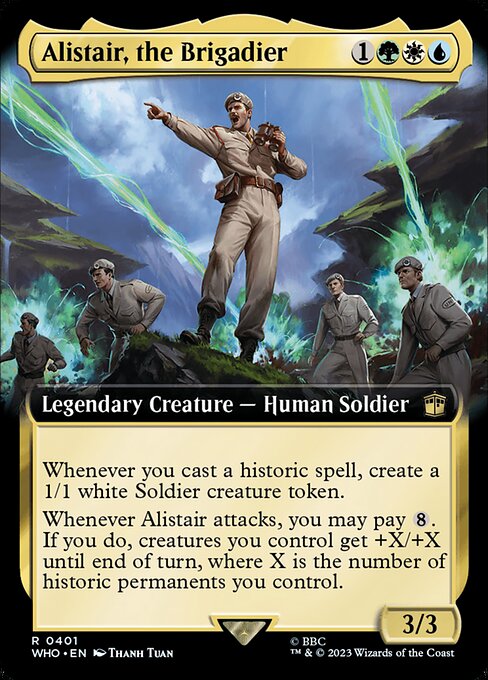 WHO: Alistair, the Brigadier (Extended Art) (Foil)