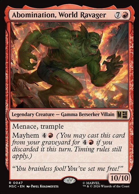 MSC: Abomination, World Ravager