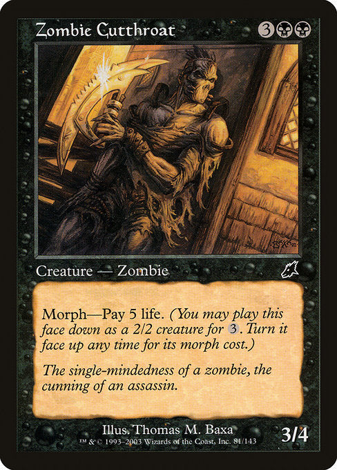 SCG: Zombie Cutthroat