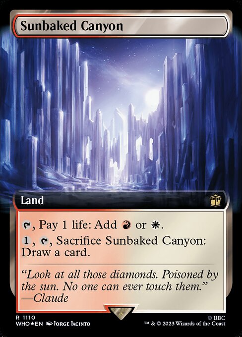 WHO: Sunbaked Canyon (Extended Art) (Surge Foil)