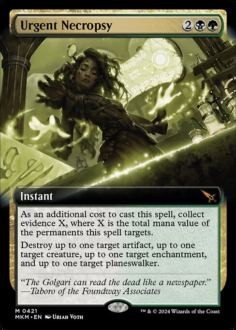 MKM: Urgent Necropsy (Extended Art) (Foil)