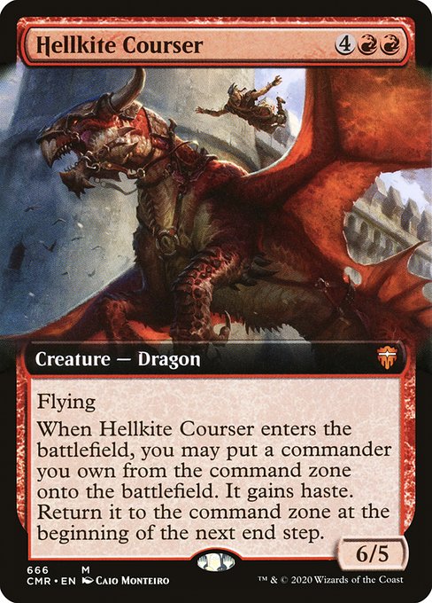 CMR: Hellkite Courser (Extended Art) (Foil)