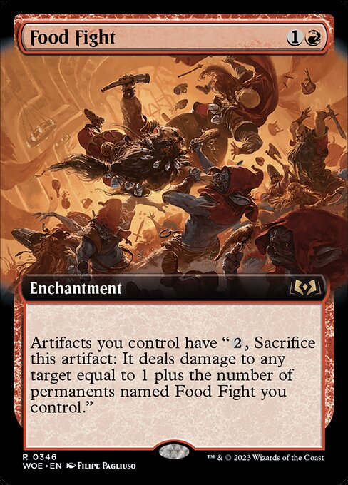 WOE: Food Fight (Extended Art) (Foil)