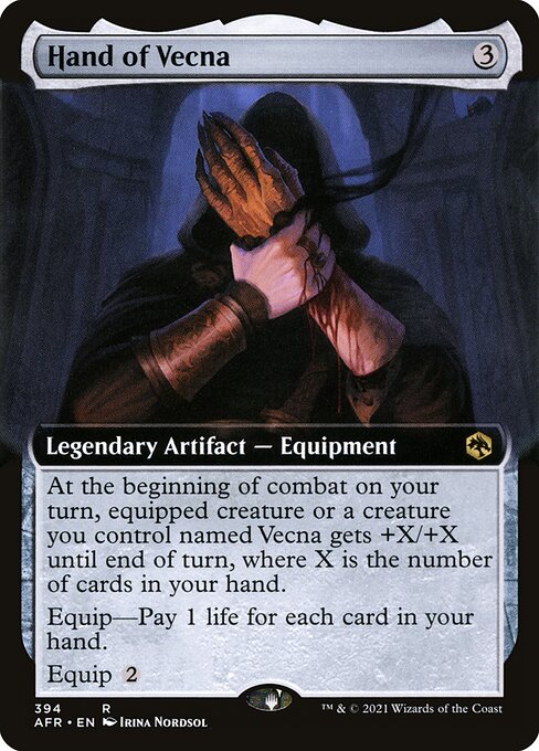 AFR: Hand of Vecna (Extended Art) (Foil)