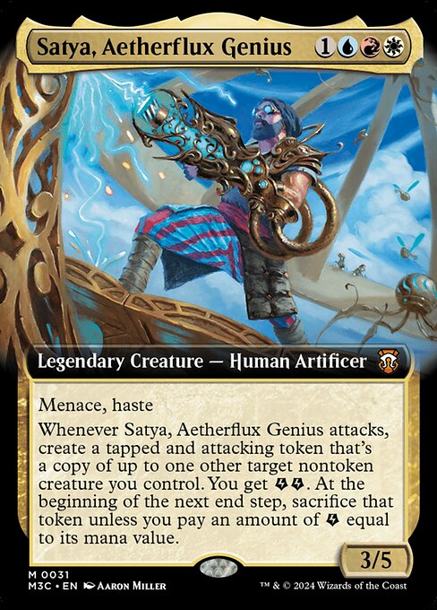 M3C: Satya, Aetherflux Genius (Extended Art) (Foil)