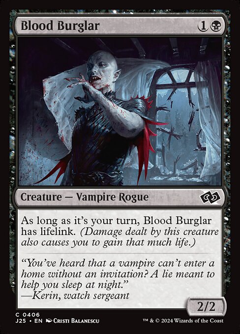 J25: Blood Burglar