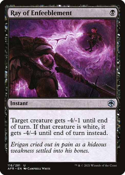 AFR: Ray of Enfeeblement (Foil)