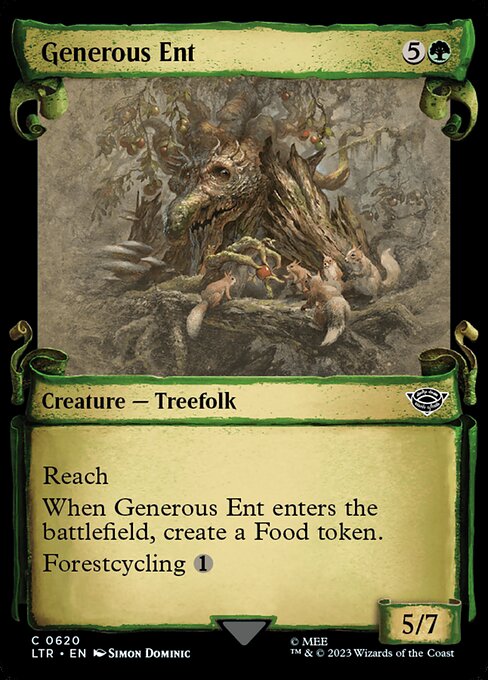 LTR: Generous Ent (Showcase Scrolls) (Foil)
