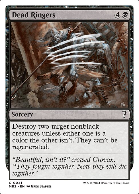 MB2: Dead Ringers (White Border)