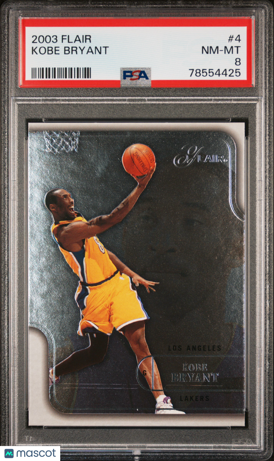 2003 Flair Kobe Bryant #4 PSA 8