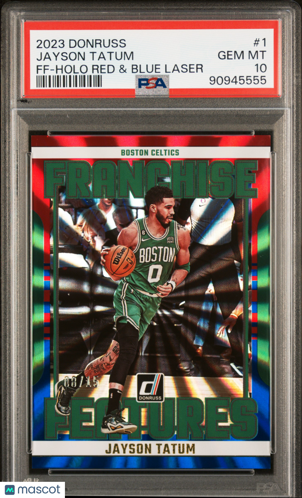 2023 Panini Donruss Franchise Features Jayson Tatum #1 PSA 10