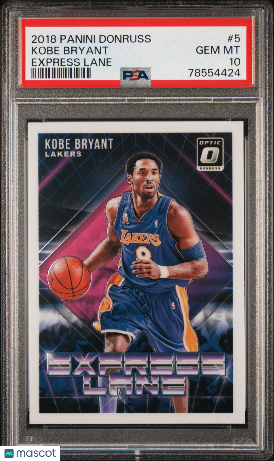 2018 Panini Donruss Express Lane Kobe Bryant #5 PSA 10