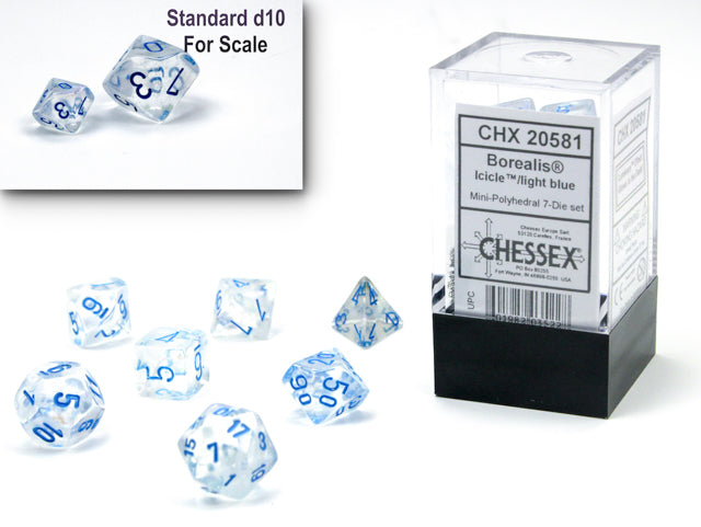Chessex: Borealis Mini 7-Dice Set