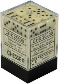 Chessex Opaque 12mm D6 Dice Block (36-Dice)