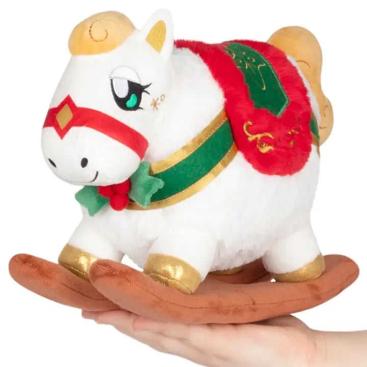 Mini Squishable Festive Rocking Horse