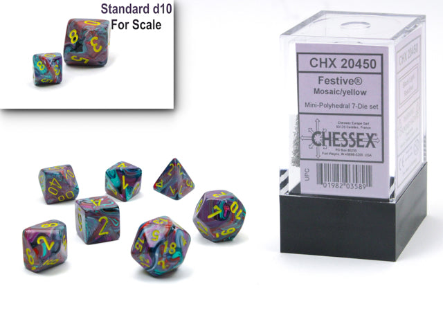 Chessex: Festive Mini 7-Dice Set